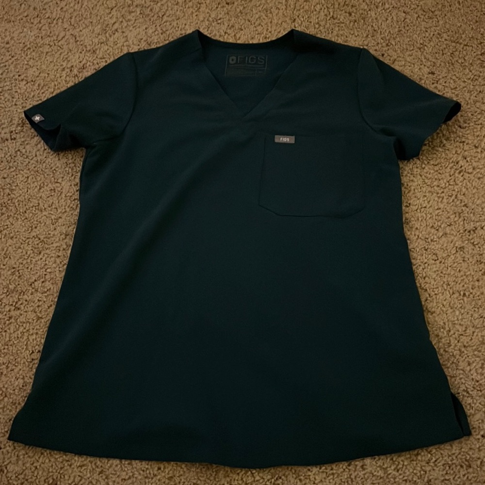 Limited Edition Carribean Blue Scrub Top XS